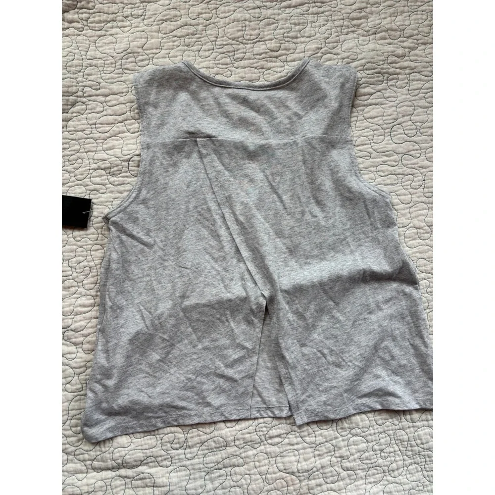 Adidas Girls XL 16 Gray Tank Top Rainbow Bubble Logo Split Back Sleeveless Shirt